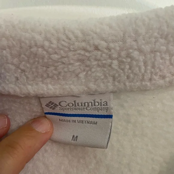 White Columbia Fleece Jacket - Picture 2 of 3